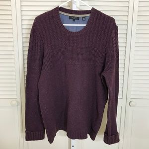 Ted Baker Speckled Cable Purple Sweater 3XL